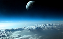 clouds outer space stars no one jet aircraft skyscapes 1280x1024 wallpaper 